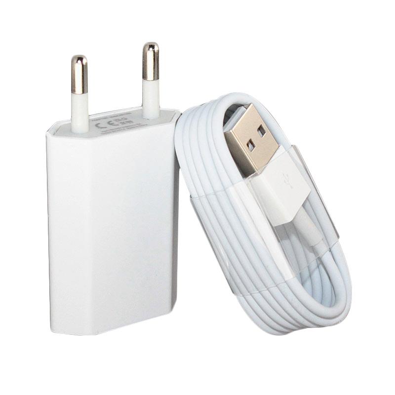 Jual Apple Original Lightning Cable And Usb Wall Adaptor Charger For Iphone 5 5s 6 6s 6 6s Online November 2020 Blibli Com