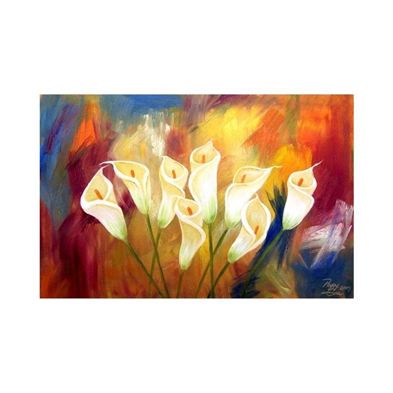 Jual Let S Talk Canvas Abstract Tulip Lukisan Canvas Digital 60 X