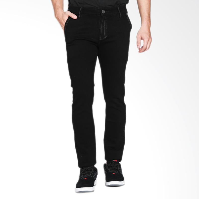Cardinal Jeans Straight Slim CBCX003 01A Celana Panjang Pria - Black Stretch