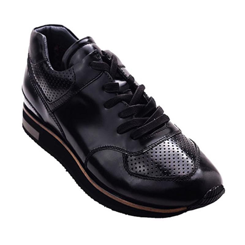 Ftale Footwear Bolton Mens Shoes Sepatu Sneakers Pria - Brushed Off Black
