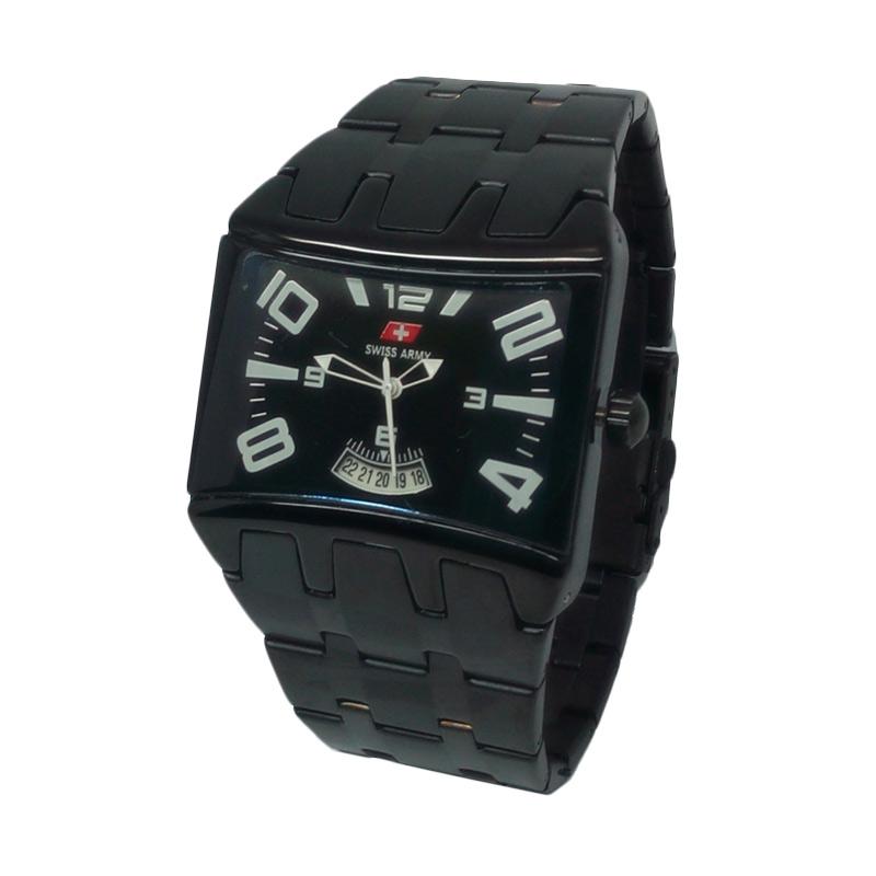 Swiss Army Dimention DH110SA0369GHTM Casual Date Jam Tangan Pria - Hitam