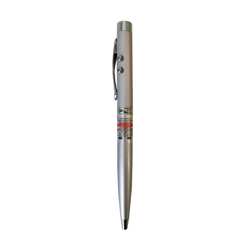 harga Ormano Teiton 3in1 Pulpen Laser LED Balpoint Pen Multifungsi - Silver Blibli.com