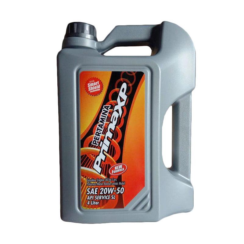 pertamina pertamina prima xp sae 20w 50 api sl oli pelumas mesin mobil galon 4 liter full03