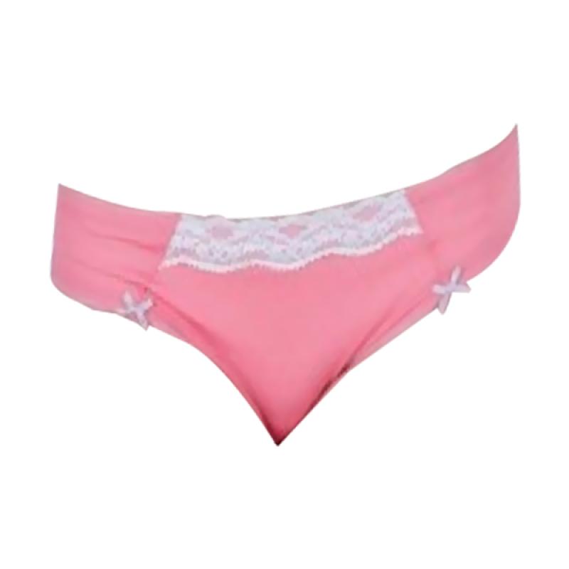 Rheto Azzik 1 Brief Dot Print Striper Celana Dalam Wanita - Down Grey Pink