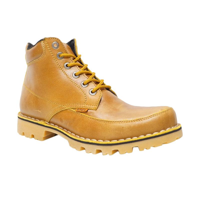 Dr.Faris Footwear 401 SWC Leather Sepatu Boots - Tan Gold