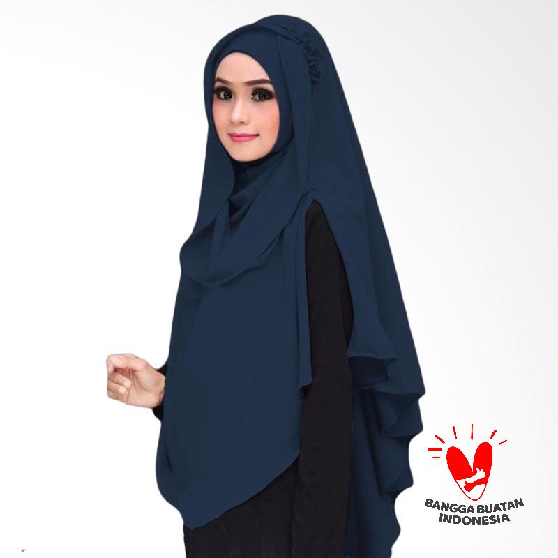 Milyarda Hijab Khimar al zaina Kerudung Instan Syar'i - Biru dongker