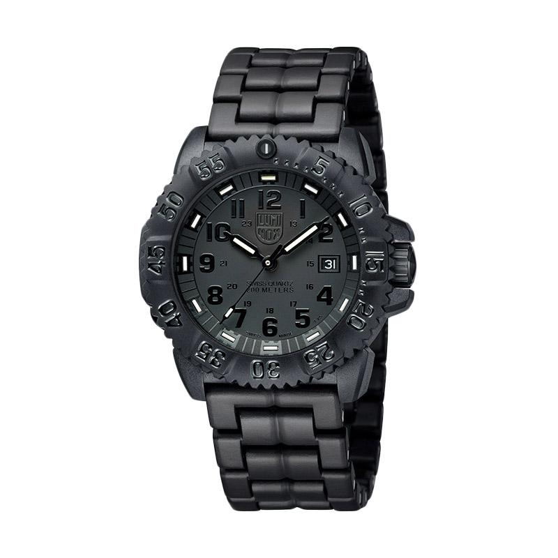 Luminox Navy Seal Colormark 3050 Series Jam Tangan Pria - Black White [GGL.L3052]