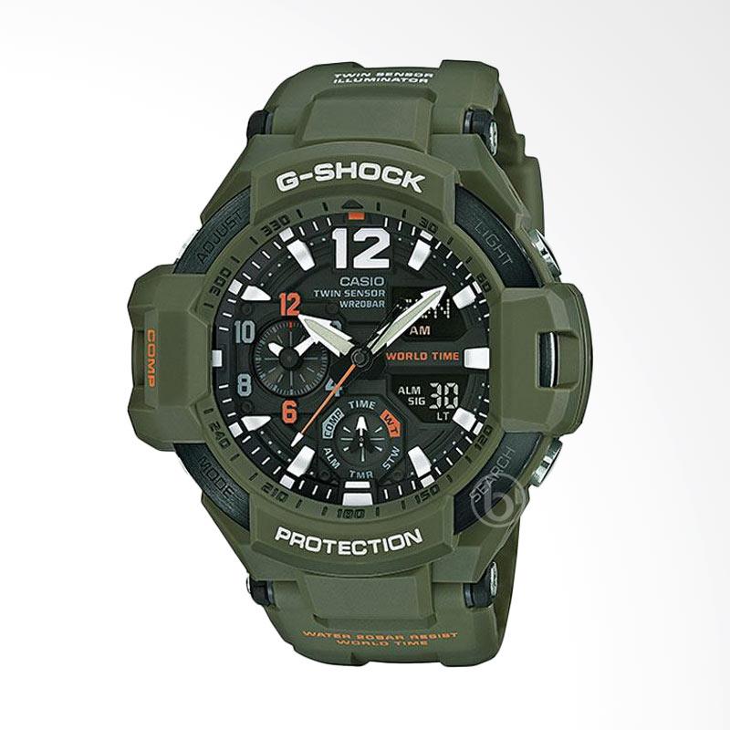 CASIO G-SHOCK Gravity Master Ltd. Edition Jam Tangan Pria - Olive Green GA-1100KH-3ADR