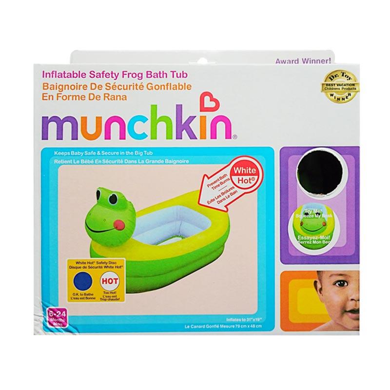 Jual Munchkin Hot Inflatable Safety Bath Tub Frog Keroppi Bak Mandi Bayi Green Terbaru November 2021 Harga Murah Kualitas Terjamin Blibli