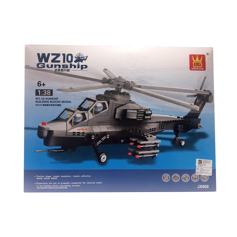 WZ-10 Fiery Thunderbolt Helicopter Gunship Building Blocks Bricks Wange 
