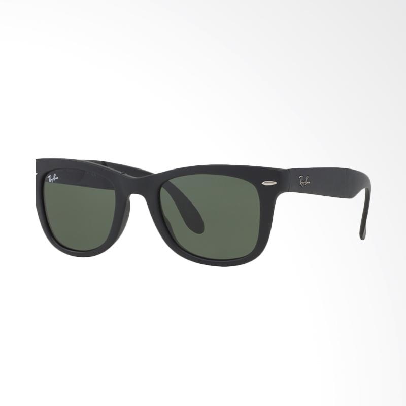 Jual Ray-Ban Folding Wayfarer RB4105-601S Crystal Green Sunglasses [Size  50] Matte Black di Seller Kick Store - Kab. Bojonegoro, Jawa Timur | Blibli