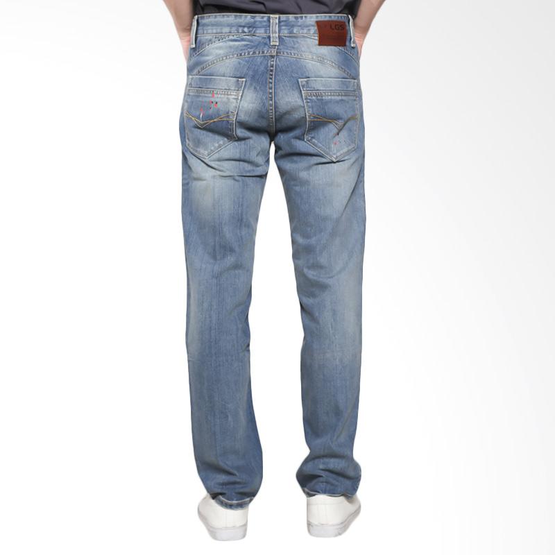 Promo LGS Men Aksen Washed Corak Warna 