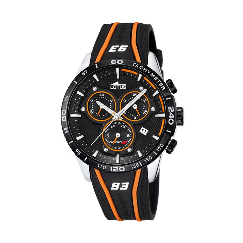 Lotus Men’s Marc Marquez Chrono GP Watch LOT L18257/2 Jam Tangan Pria - Black Orange