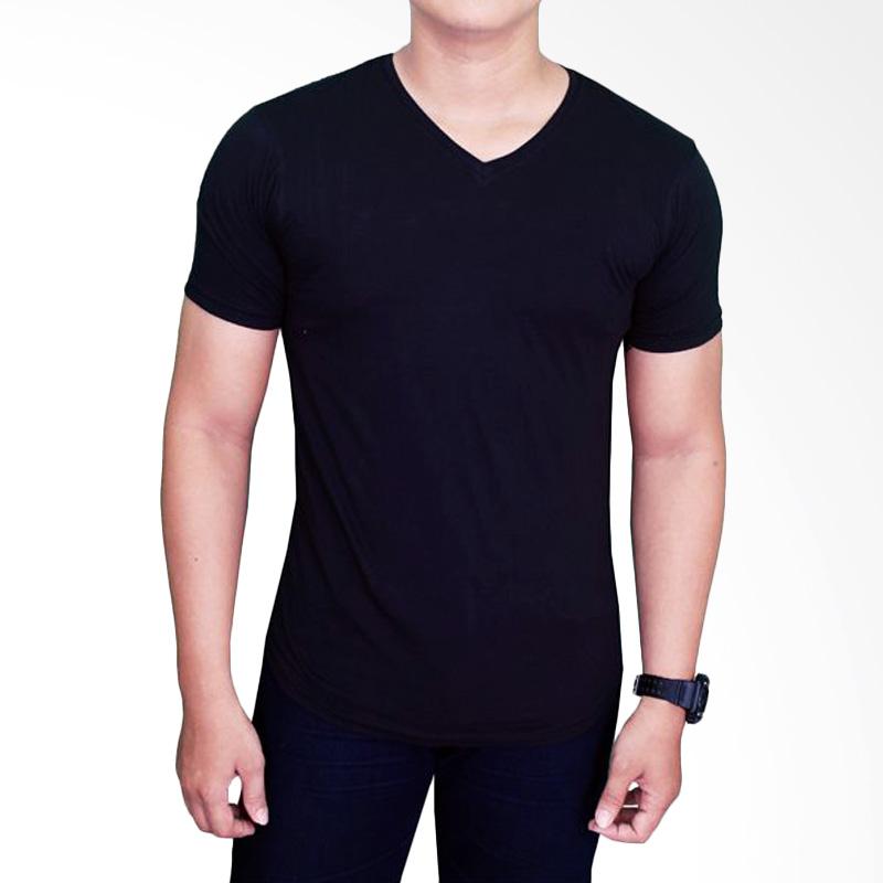 Gudang Fashion FP 519 T-Shirt Polos Basic Vneck Lengan Pendek Spandex - Black Extra diskon 7% setiap hari Extra diskon 5% setiap hari Citibank – lebih hemat 10%