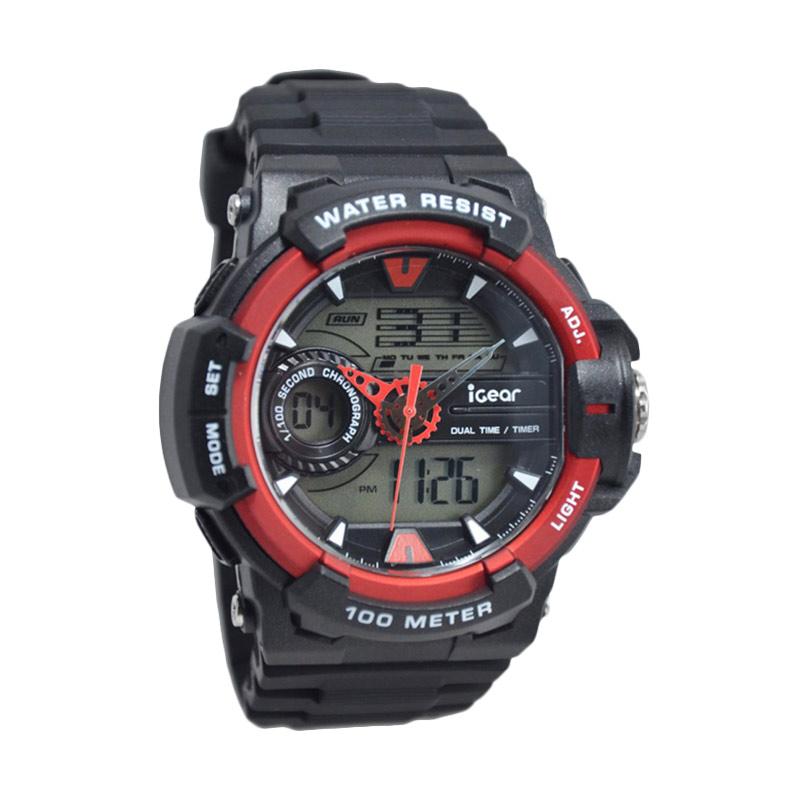 iGear D48H420iG64-1968MHTMM Water Proof Dualtime Sporty Jam Tangan Pria