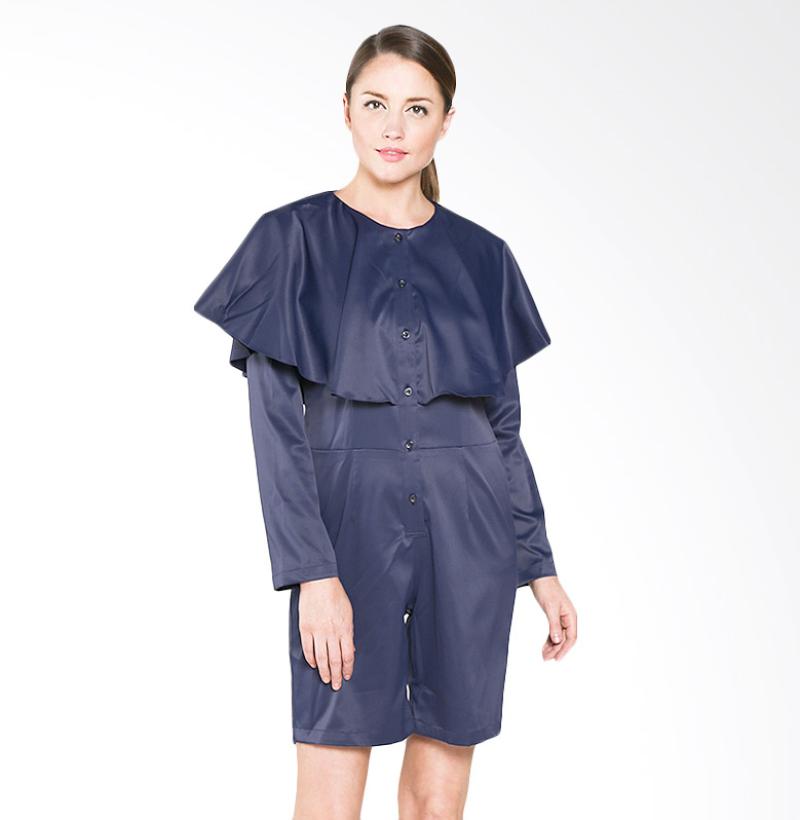 House of Ussy Collection Airisia Playsuit Baju - Navy