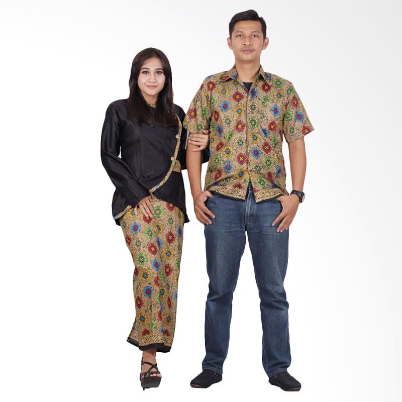 Batik Putri Ayu Solo Sarimbit Modern srd200 Batik Couple - Hitam