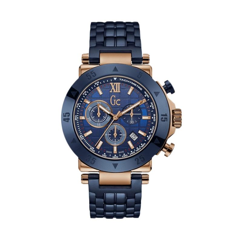 GUESS COLLECTION Gc Jam Tangan Pria - Stainless - Biru Rosegold X90012G7S