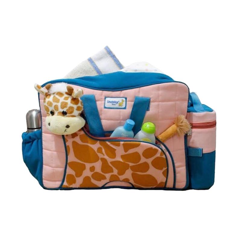 harga Snobby TPT 1577 Tas Bayi Besar Saku Aplikasi Boneka + TBSD Giraffe Series - Toska