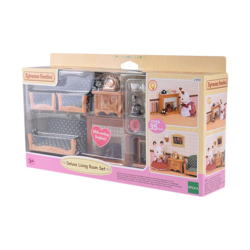 sylvanian deluxe living room set