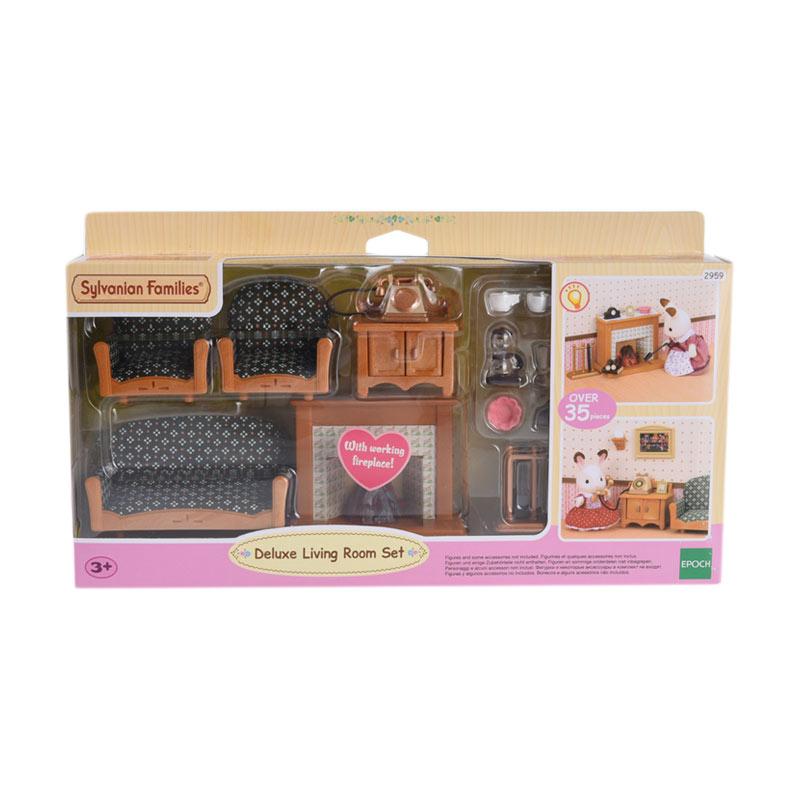 sylvanian deluxe living room set