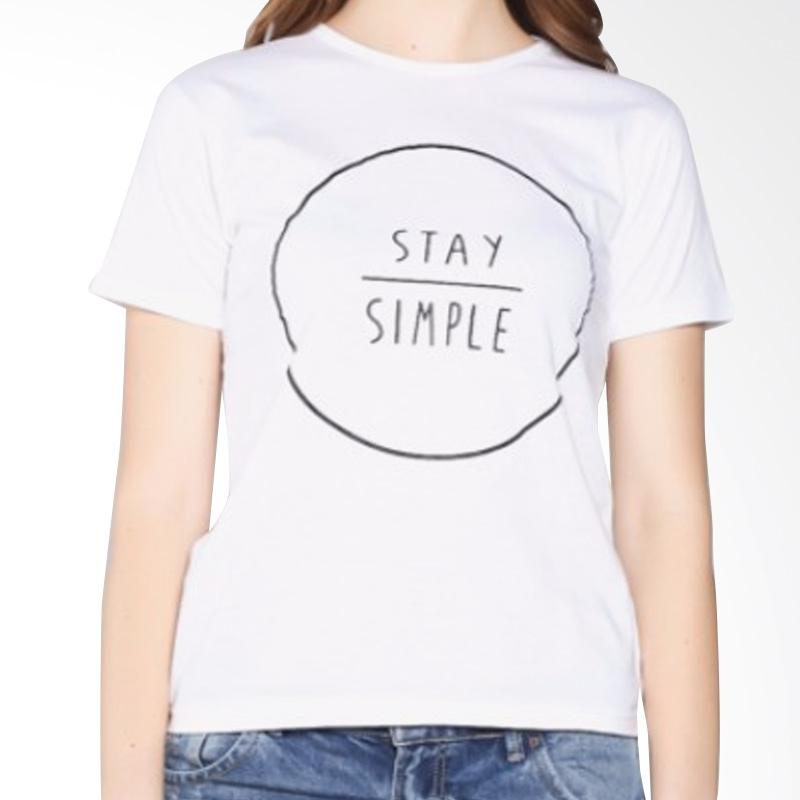 ELLIPSES INC Tumblr Tee Lengan Pendek Stay simple T-Shirt Wanita - Putih. Brand: ELLIPSES INC. Belum ada ulasan