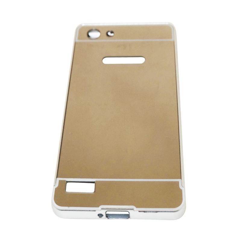Jual QCF Bumper Mirror Alumunium Metal Sliding Hardcase Casing for Oppo Neo 7 A33T - Silver