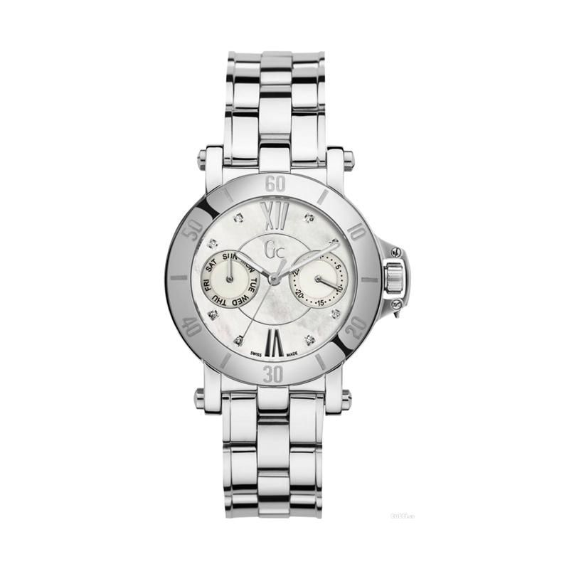 Guess Collection X74103L1S Gc Stainless Diamond Jam Tangan Wanita - Silver