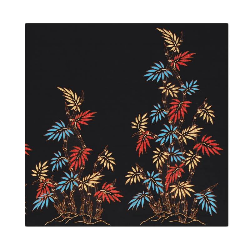 Cek Batik Motif Unik Bambu Kain Batik - Kombinasi Warna [Biru Tosca/Merah Muda/Cream Muda]