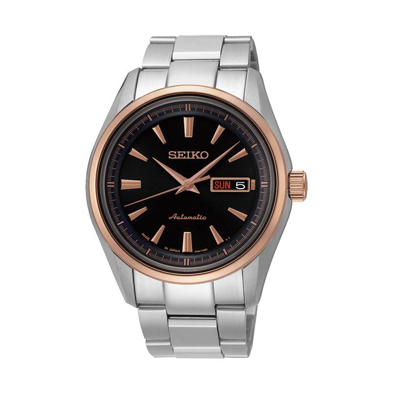 Seiko 5 Sport Automatic Presage Strap Stainless Stell Jam Tangan Pria - Gold [SRP534]