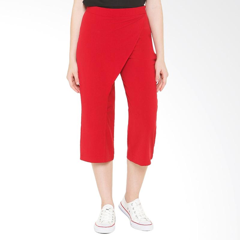 Magnificents Ladies ASCRED17 Asymetric Culotes Pants Celana Wanita - Red