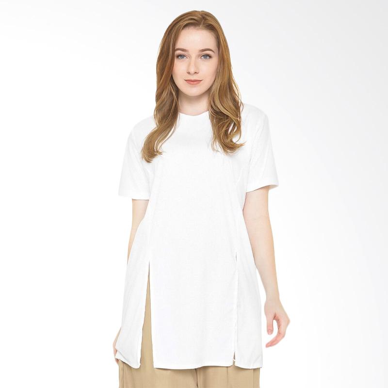 Magnificents Ladies SSSWHT17 Slide Short Sleeve Atasan Wanita - White