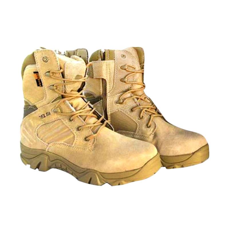 Delta Men's Desert Military Combat Boot Waterproof Ankle boots 8" Transparent Sepatu Pria - Khaki