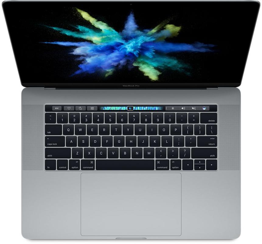 Apple New Macbook Pro MPTR2 2017 Notebook - Space Grey [Touchbar + Touch ID/ 15inch/ Core i7 2.8 GHz/ 16GB /Radeon Pro 555 2GB/ 256GB]