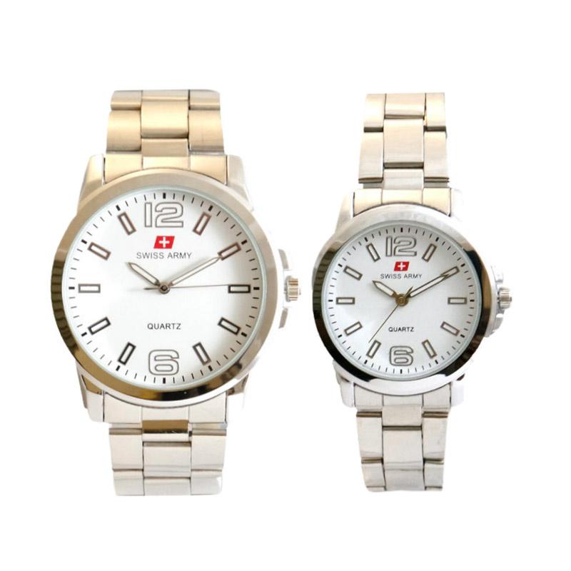 Swiss Army SA X-0068999 Jam Tangan Couple - Silver Putih