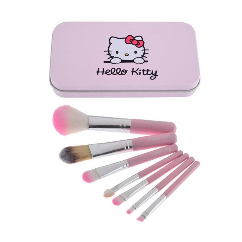 Jual Orange Collections Hello Kitty Brush Make Up Set Peralatan