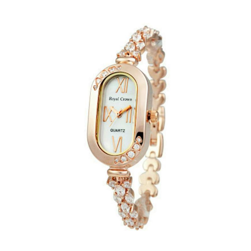 Royal Crown D20H645RC3801BR Jewelry Watch Jam Tangan Wanita - Rosegold