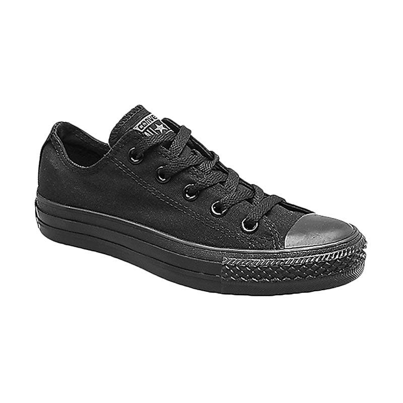 Converse As Chuck Taylor All Star Fullblack Low Made in Indonesia Sepatu Pria - Hitam