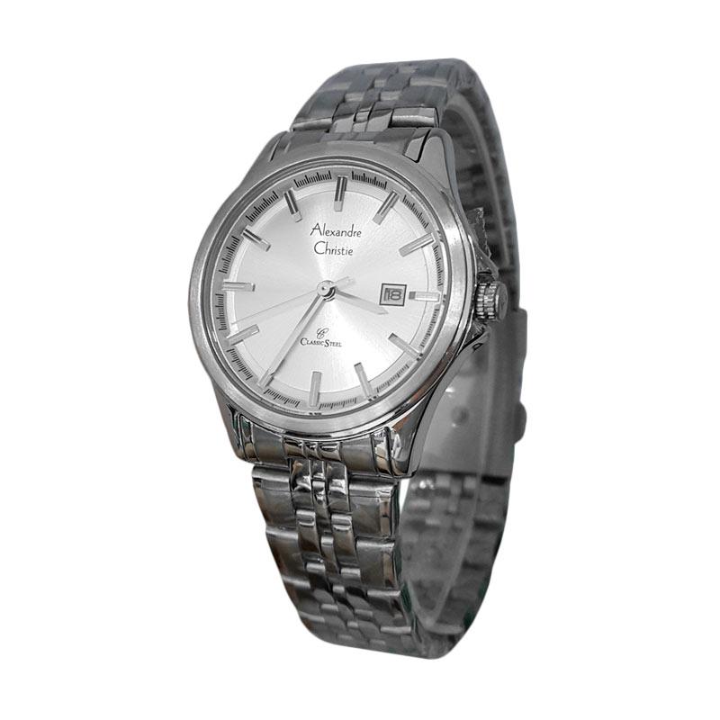 Ulasan Terbaru Alexandre Christie 141411 Analog Model Couple Tali Rantai Jam Tangan Wanita - Silver Dan