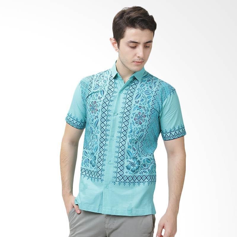 Days By Danarhadi Men Liris Pesagen Shirts LRPG-2-HEM-76E-6076 Batik Pria - Turquoise