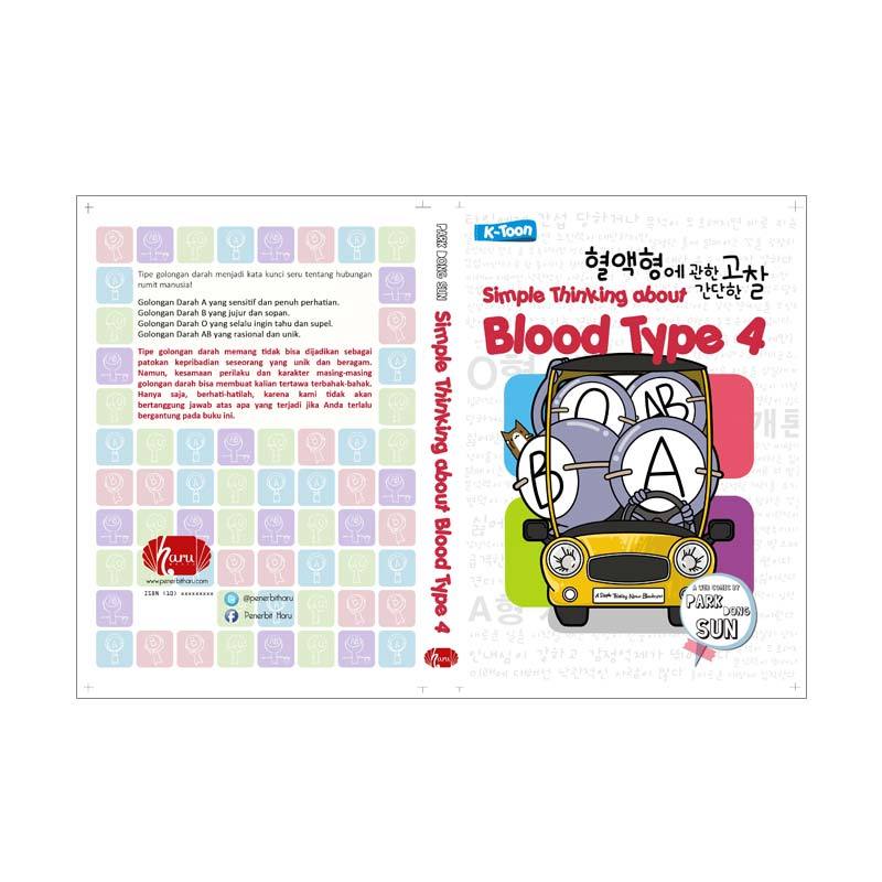 penerbit haru k toon simple thinking about blood type 4 by park dong sun buku komik