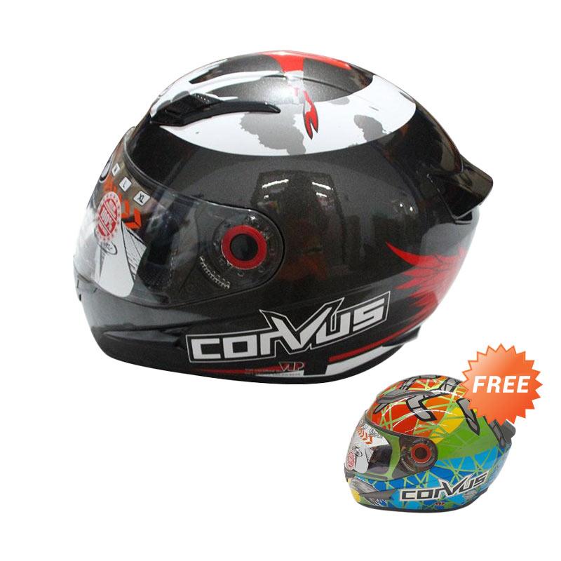 Promo CORVUS 99 Flanker Gunmet Helm Full Face - Red [L] + Free CORVUS S Helm Full Face - Green Rainbow L Extra diskon 7% setiap hari Extra diskon 5% setiap hari Citibank – lebih hemat 10%