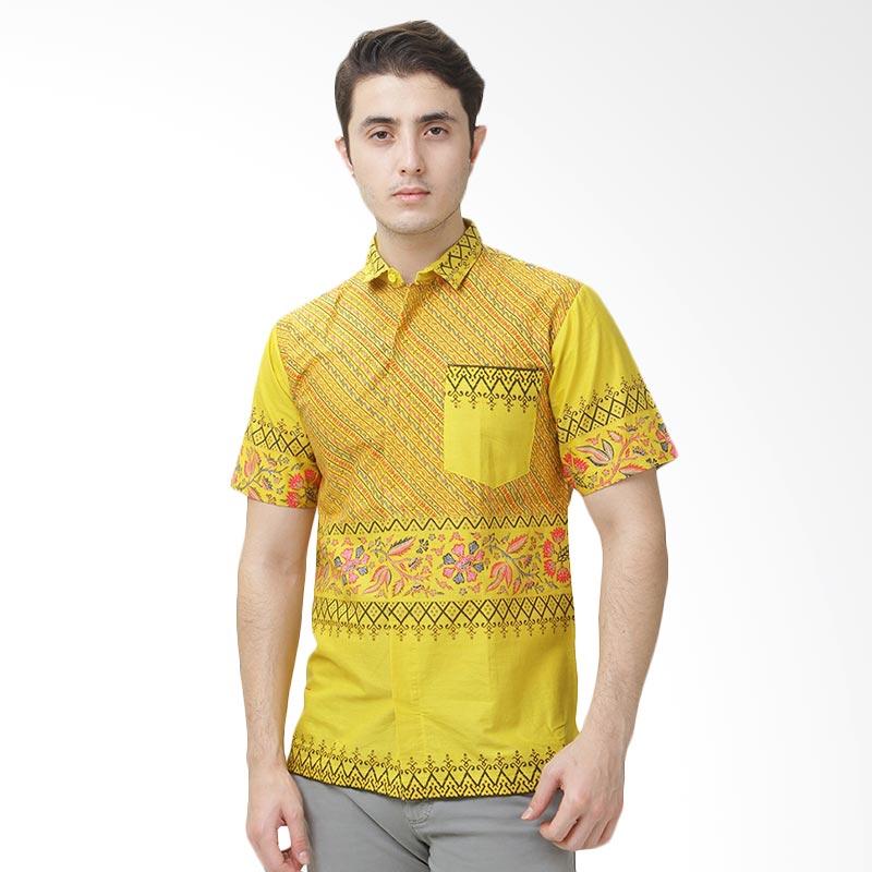 Days By Danarhadi Men Liris Pesagen Men's Shirts LRPG.HEM-76E.6076 Kemeja Batik Pria - Yellow