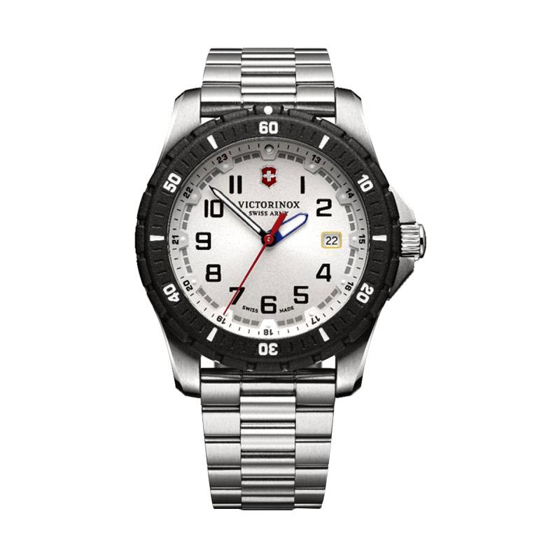 Victorinox Swiss Army Maverick Sport Stainless Jam Tangan Pria 241677 - Silver Black White