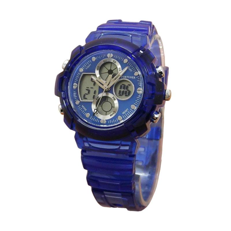 Fortuner Ladies D37H110FRJ540LBT Dualtime Sporty Jam tangan Wanita - Biru Transparan