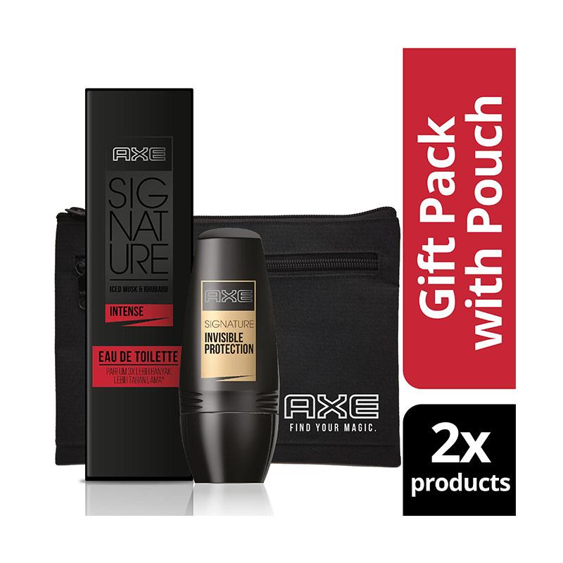 ... AXE Signature Eau De Toilette Intense 122 mL Free Signature Invi Protection Deodorant Roll On