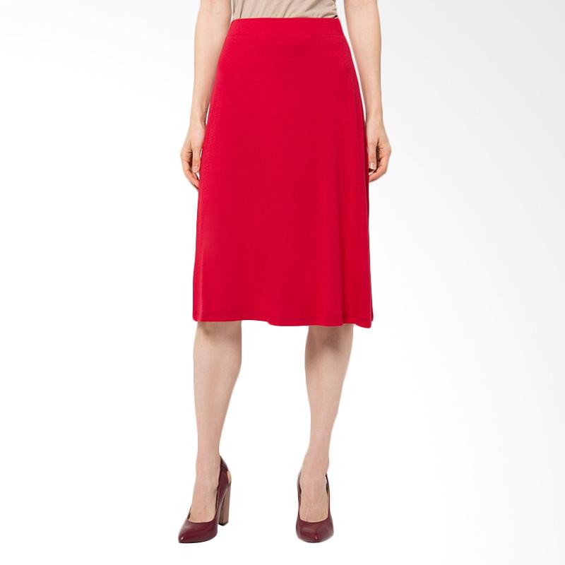 Ree Midi Skirt - Red