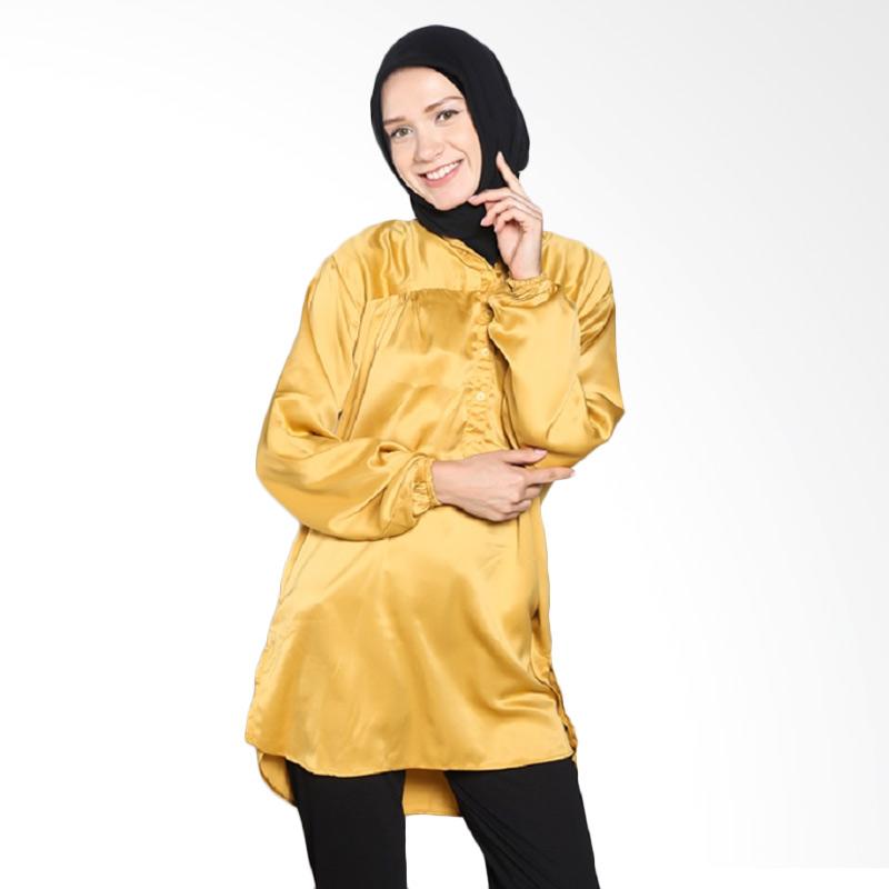 Loe'Style Silk Atasan Muslim - Gold