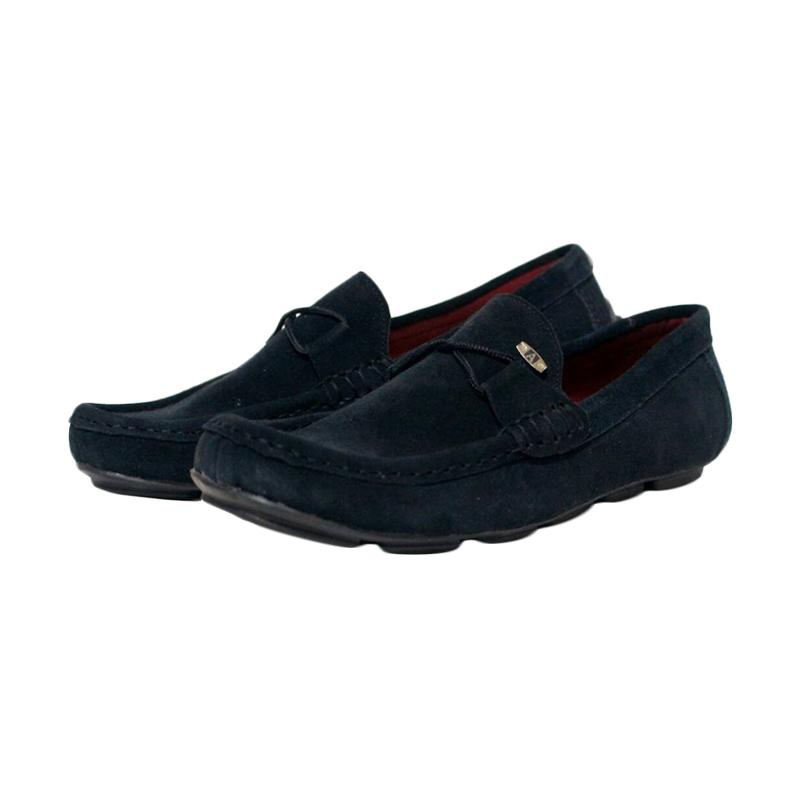 Handmade Avail Wingtip Slip On Shoes - Black