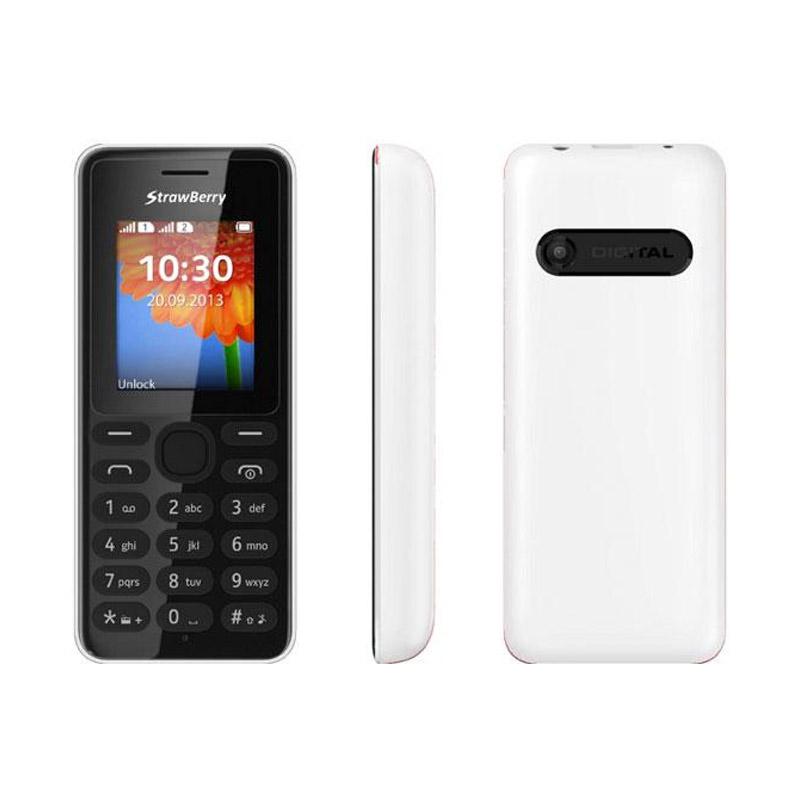 Strawberry ST22 Handphone - Putih [Dual SIM]